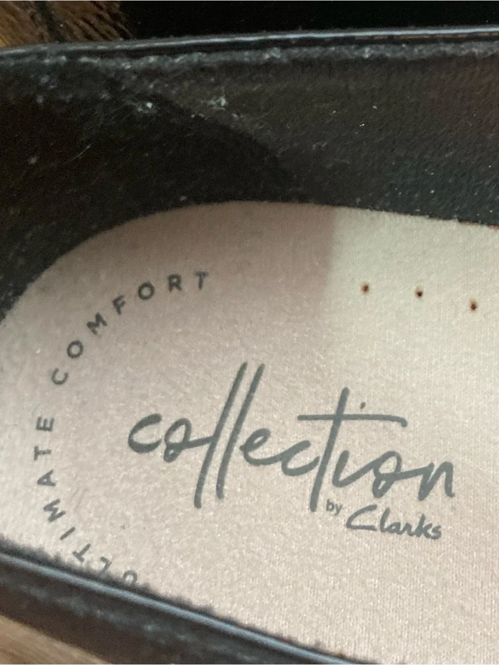 Clarks Glossy Black Shoes 7